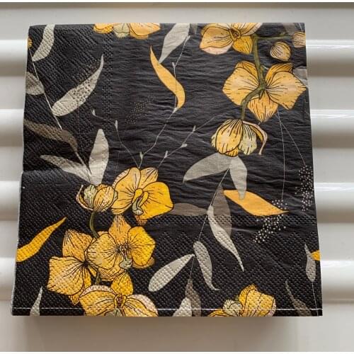 Decoupage wedding servilletas vintage napkins paper elegant tissue beautiful flower leaf birthday party towel decor 20 3-ply