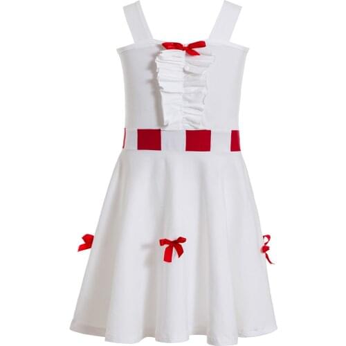 White Costume for Kids Mary Princess Cosplay Nanny Dress Up Poppins Jolly Holiday Costume kids clothes girls dresses