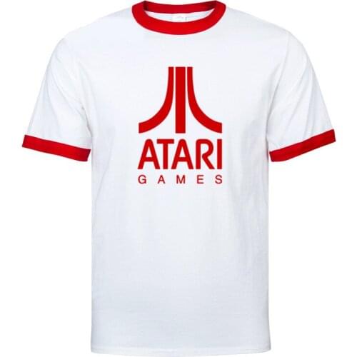 New summer ATARI games Fashion Unique Classic Cotton raglan short-sleeved t-shirt Men Round Collar Short Sleeve T-shirt