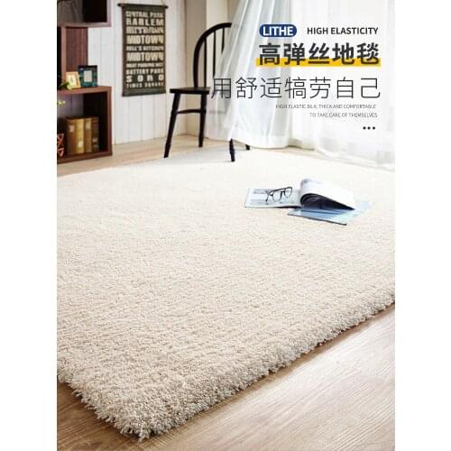 Carpet bedroom solid color bedside modern simple living room tea table Nordic Plush thickening room cloakroom velvet