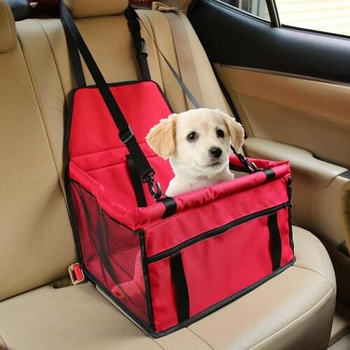 Pet Dog Mat Basket Car Breathable Cage Safety Leash Booster Seat with Strap