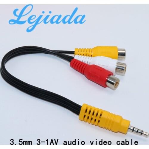 LEJIADA 3.5mm yg300 yg320 YG220 yg200 yg550 etc. projector 3 in 1 AV video audio cable DVD video audio cable