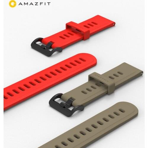 Original Watch Strap Fluoric Rubber FPM Bracelet for Xiaomi Huami Amazfit GTR GTS Pace Strato Bip Lite Smart Sport Watch 2 2S 3