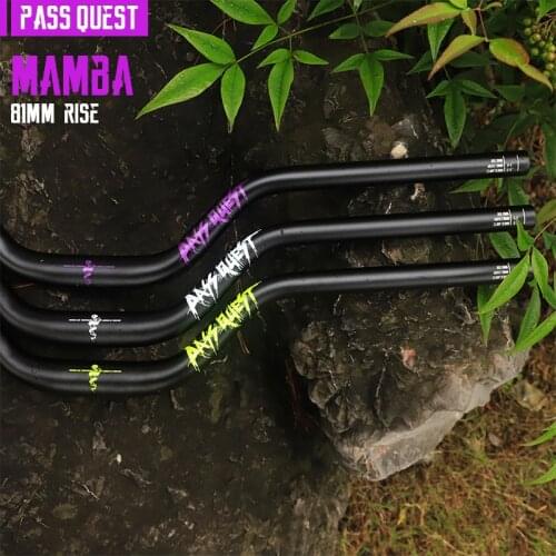 PASS QUEST MAMBA Bicycle Handlebar MTB Handlebar Aluminum Alloy Handlebar BMX AM DH Mountain Bike Parts 31.8X730MM