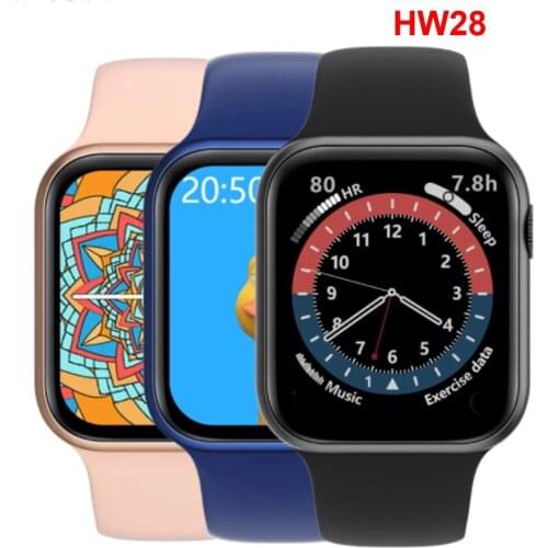 HW28 Smart Watch Women Men Bluetooth DIY Watch Face Fitness smart Bracelet PK IWO HT99 Series 6