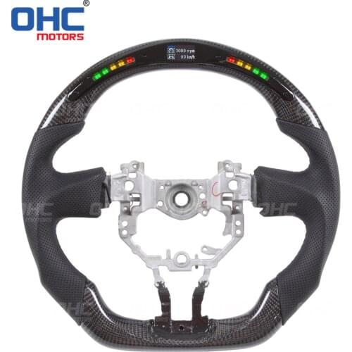 Carbon Fiber LED Steering Wheel compatible for 86 GR86 GT86 FRS BRZ AE86
