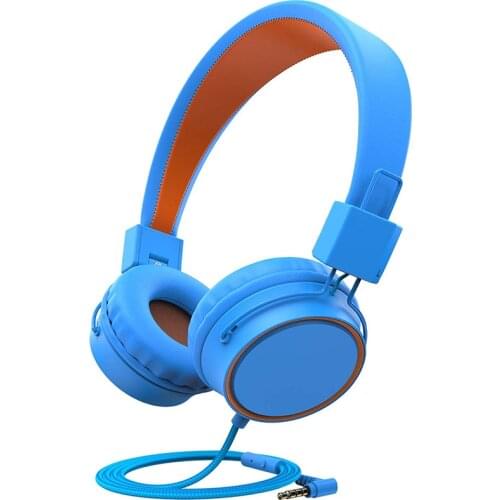 Kids Headphones Comfortable & Adjustable, 3.5MM Jack Foldable Wired Cord On-Ear Headsets, 85dB Safety Volume Limited for Child