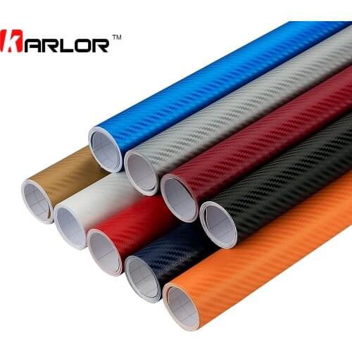30x152cm 3D Carbon Fiber Vinyl Film 3M Car Stickers Decal Waterproof DIY Motorcycle Car Styling Wrap Accessories Bubble Air Free