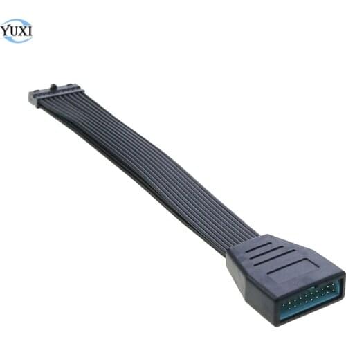 YuXi USB 3.0 20pin 19pin Male to Female USB3.0 Motherboard Mainboard Cable Adapter Computer Extension Conversion Connect Cable