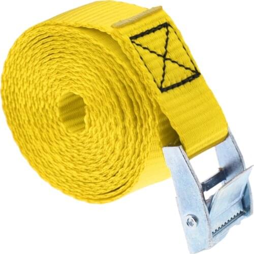 25mm x 2.5m Tie Down Strap Lashing Strap Cargo Roof Rack Tie-down Strap with Metal Cam Buckle for Kayak, Canoe, Surfboard