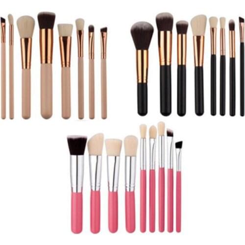 8pcs Soft Makeup Brushes Eyeshadow Powder Blush Fondation Brush Make Up Brush Cosmetic Tools Contour Brush