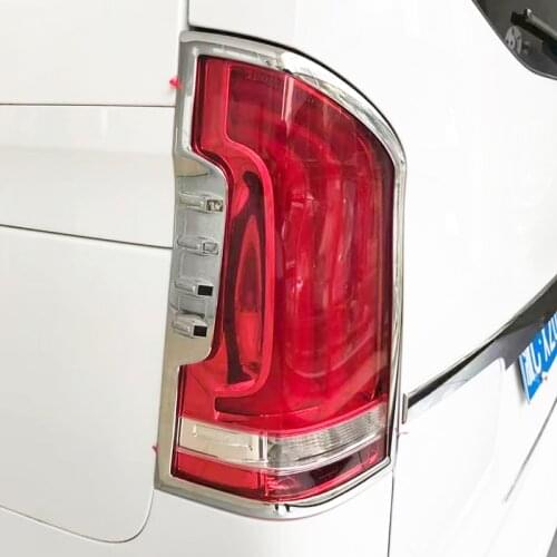Accessories For Mercedes Benz Vito W447 2014 2015 2016 2017 Chrome Taillight Cover Panel Light Trim Car