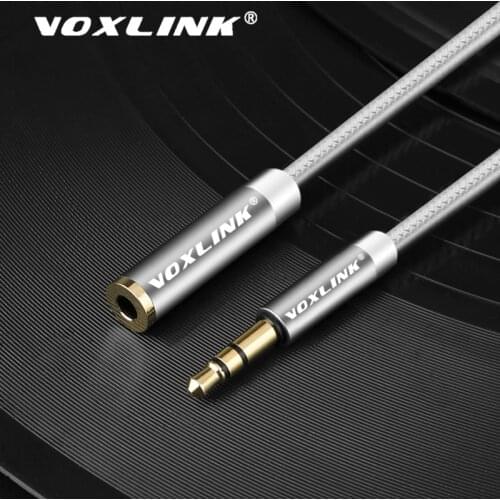 VOXLINK Audio cable 3.5mm jack for iphone Samsung 3.5mm male to Female Car Auxiliary Audio Stereo Cable MP3/MP4 Speaker aux cord