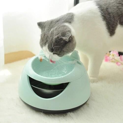 1.5L Automatic Cat Water Fountain LED Electric Pet Filtration Drinking Bowl USB Mute Luminous Water Feeder Drinker For Cat