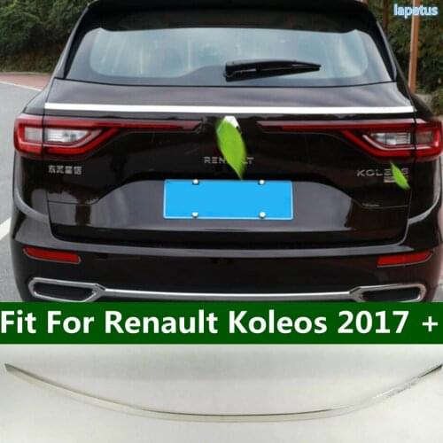 Lapetus Auto Styling Rear Tail Behind Trunk Protector Strip Cover Trim Stainless Steel Fit For Renault Koleos 2017 - 2020