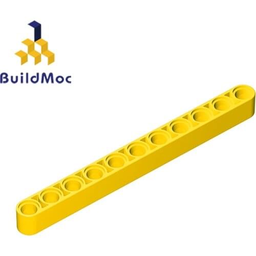 BuildMOC 64290 32525 Technic Liftarm 1 x 11 Thick For Building Blocks Parts DIY LOGO Educational Creative gift Toys