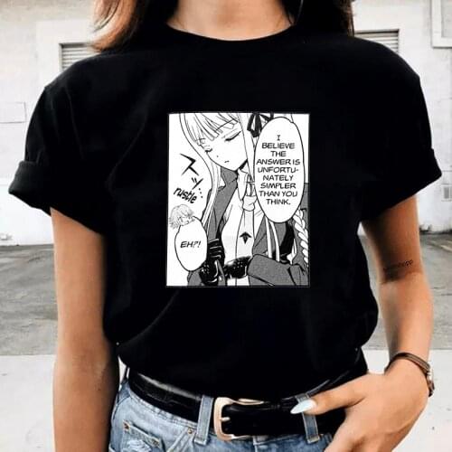 Japanese Anime Danganronpa Graphic Tshirt Manga Kyoko Printed tee shirt Makoto and Byakuya Men Women Tees Harajuku Casual tshirt