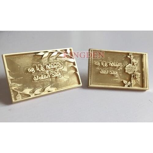 KINGDEN DIY Brass Logo Mold leather Cake Wood Bronzing Copper Stamp Mold Die Cut Paper Card Brand Printing Mould Embossed