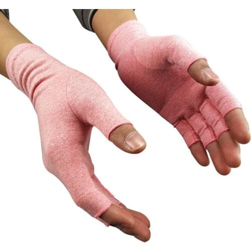 Compression Half Finger Spandex Gloves Lightweight Breathable Thermal Arthritis Joint Pain Relief Outdoor Winter Hand