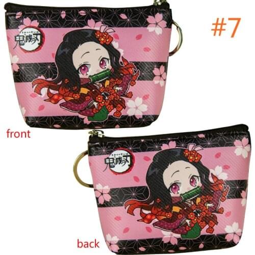 Anime Demon Slayer Penny Purse Kamado Tanjirou Coin Bag Change Wallet