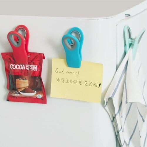 Magnetic Sealed Clips kitchen Food Sealing Clamp Clip Package Bag Clips Multifunctional Househould Snack Storage Sealed Clip