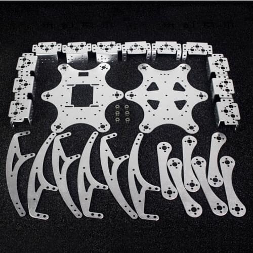 Newest 6 legs/hexapod spider robot support full set of steering gear support structural accessories bionic programmable robot