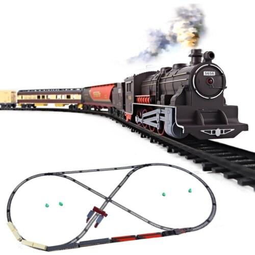 New Electric Train ho 1:87 Childrens Railway Train Toys Track Model Railway Set Trains For Children Kids RC Trains Toys Model