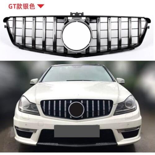 New style W204 GT GTR Grille for Mercedes W204 C Class front bumper racing grille C180 C200 C250 C300 fashion look 2007 - 2014