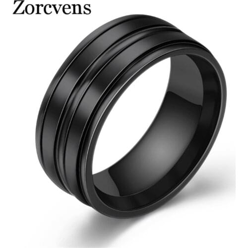 Modyle Stainless Steel Wedding Rings For Women Three Colors Trendy Fashion Jewelry For Men Women Party Jewelry Dropshipping