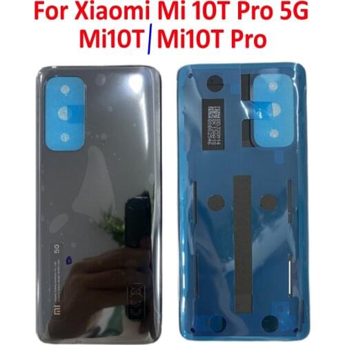 Original For Xiaomi Mi 10T Pro 5G Glass Back Rear Housing Cover Redmi K30S, Mi10T Pro Back Door Replacement Hard Battery Case