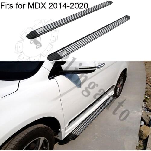Aluminium alloy side step fits for A.cura MDX 2014-2020 running board Nerf bar pedal protector side stairs platform