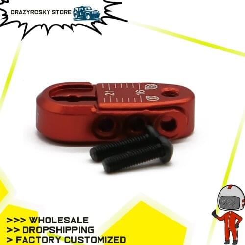 RCAWD Length Adjustable 16-21mm Alloy 23T Teeth Steering Half Servo Arm(Jr And Spektrum) For 1/8 1/10 Rc Hobby Model Car