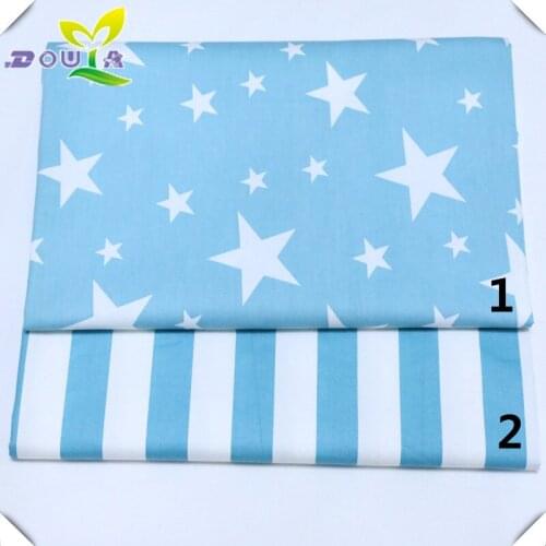 2.35 meters wide and thick twill cotton fabric cartoon star striped baby bed sheet quilt cotton printed cloth