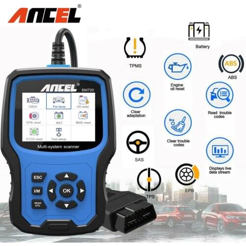 ANCEL BM700 Car Diagnostics Scanner Code Reader OBD 2 Oil EPB BMS Reset Automotive Tools OBD2 Scanner For BMW/MINI/Rolls-Royce