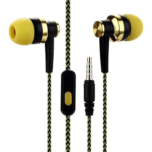 Universal audifonos bluetooth inalambrico Braided with wire In-Ear Subwoofer Music Earphone with Microphone блютуз наушники