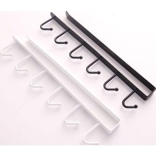 6 hook hanger bathroom hanger kitchen storage cabinet cabinet storage rack home decoration space saving bathroom accessories