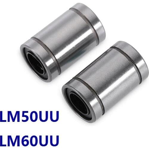1pcs LM50UU LM60UU LM50 LM60 50x80x100mm 60×90×110mm Linear motion bearings bushings for CNC router parts