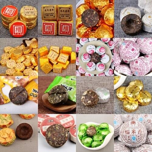 16 Different Flavors Slimming Tea Chinese Herbal Flower Puer Tea High Quality Gifts Each tea two pieces