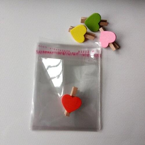 2000PCS 6*12cm Clear Resealable Cellophane/BOPP/Poly Bags Transparent Opp Bag Packing Plastic Bags Self Adhesive Seal for gift