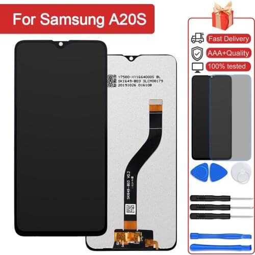 AAA+++ Original 6.5 LCD For Samsung Galaxy A20s A207F/M A2070 LCD Display Touch Pantall Assembly Replacement Digitizer Screen