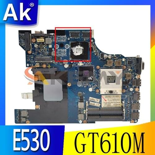 Akemy QILE2 LA-8133P Motherboard For Lenovo ThinkPad E530 E530C Laptop Motherboard PGA989 HM77 GT610M DDR3 100% Test Work