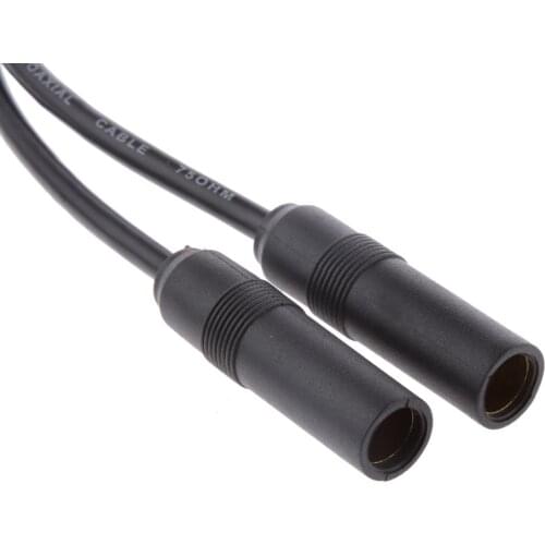 Car Radio Stereo 1 Male To 2 Female Aerial Antenna Repair Connector Plug