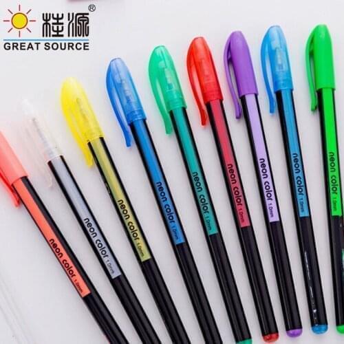 Glitter Highlighter Colorful Ink Pen DIY Pen Metal Tip Color Pen 12 Colors/16 Colors/24Colors Per Set ( 1 Set)
