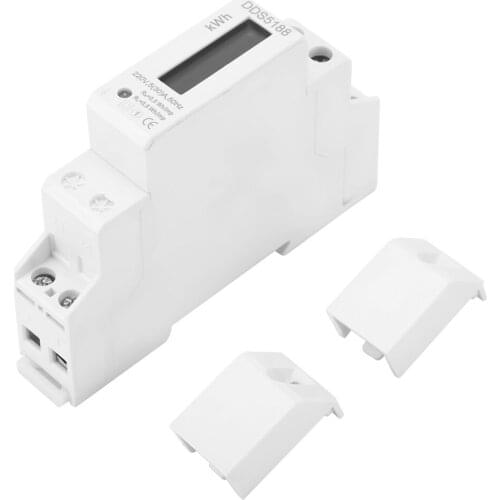 DDS5188 Digital LCD 220V Single Phase DIN-Rail 5-30A Electronic Energy KWh Meter