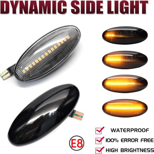 Dynamic Blinker Sequential Flashing Car Light For Nissan Navara D22 NP300 1998-05 Datsun Frontier Fiera PickUp Terrano Skystar