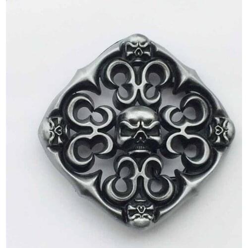 Double Skull Belt Buckle for 4cm wideth belt with continous stock