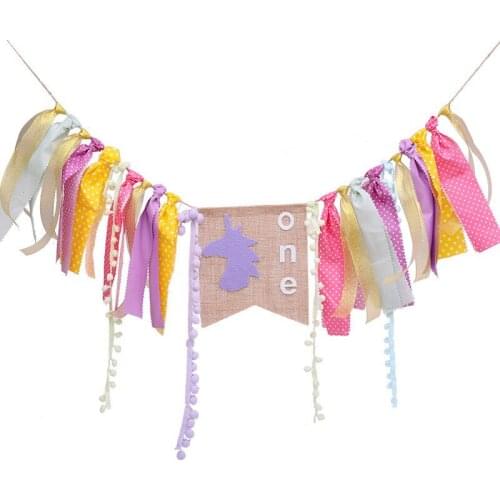 Unicorn Party Decor Boy Girl 1st Birthday Banner Birthday Party Decorations Kids Baby Shower Decorations Party Supplies PAT82
