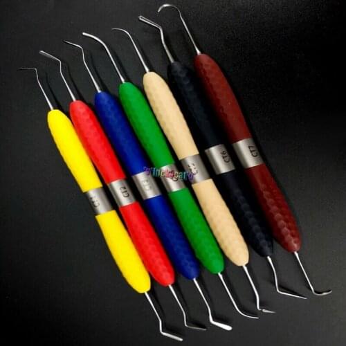 CT1-7 Dental resin filler aesthetic repair resin knife with silicone handle for LM resin knife