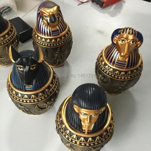 Real life room escape game props 4 egypt jar props Takagism game prop door and lock game props