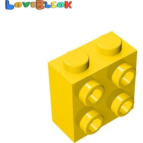 Brick 1x2x1.66 with Studs on Side Building Blocks Assembles MOC Technical Parts Toy Creative For Kid Compatible 22885 10pcs/Lot